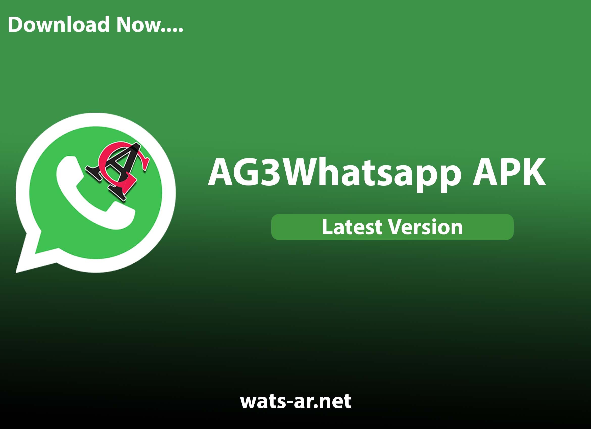 تحميل واتساب عاصم محجوب الأخضر AG3 Whatsapp لتشغيل رقم ثاني
