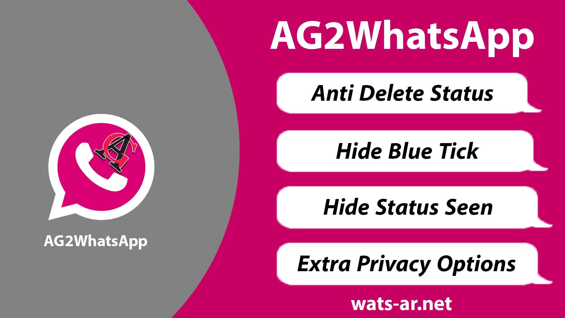 تنزيل واتس اب بلس AG2WhatsApp نسخه ثانيه من واتس عاصم محجوب الوردي اخر اصدار ضد الحظر