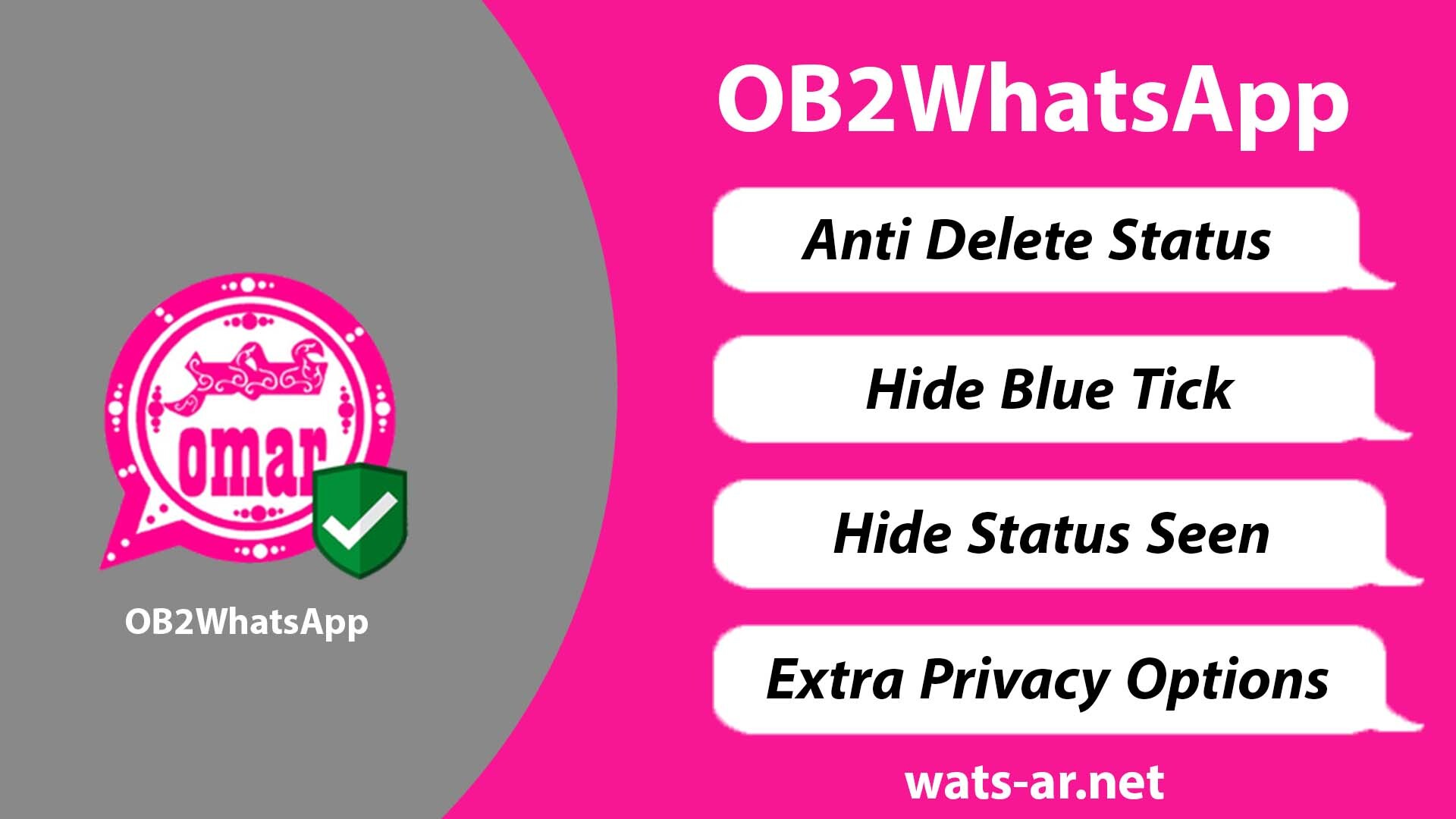 تحميل واتس عمر 2023 الوردي  تنزيل واتس عمر الوردي اخر تحديث تحميل واتس عمر 2023